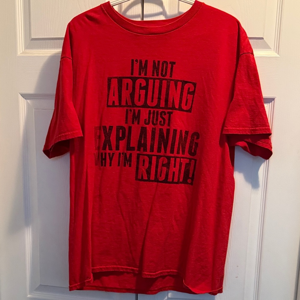 Bold Red Statement Tee for Men